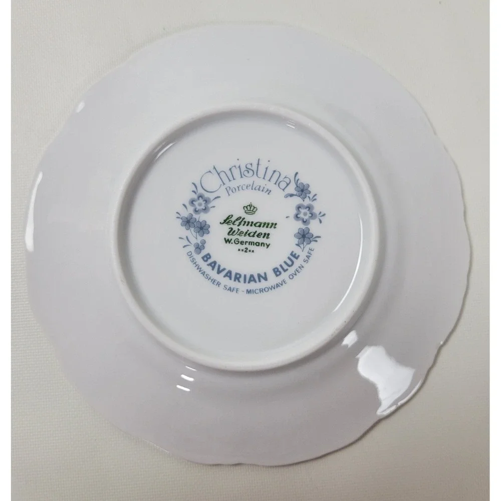 Seltmann Weiden Bavarian‎ Blue Christina Bread Dessert Plate Replacement 5.75